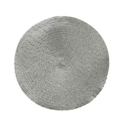 Tovaglietta tonda argento 38cm
