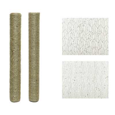 Runner tessuto glitterato champagne