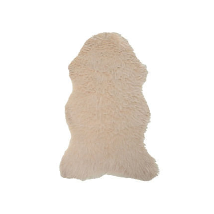 Tappetto pelliccia crema 90 cm