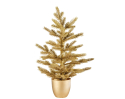 Mini albero tiffany dorato con vaso