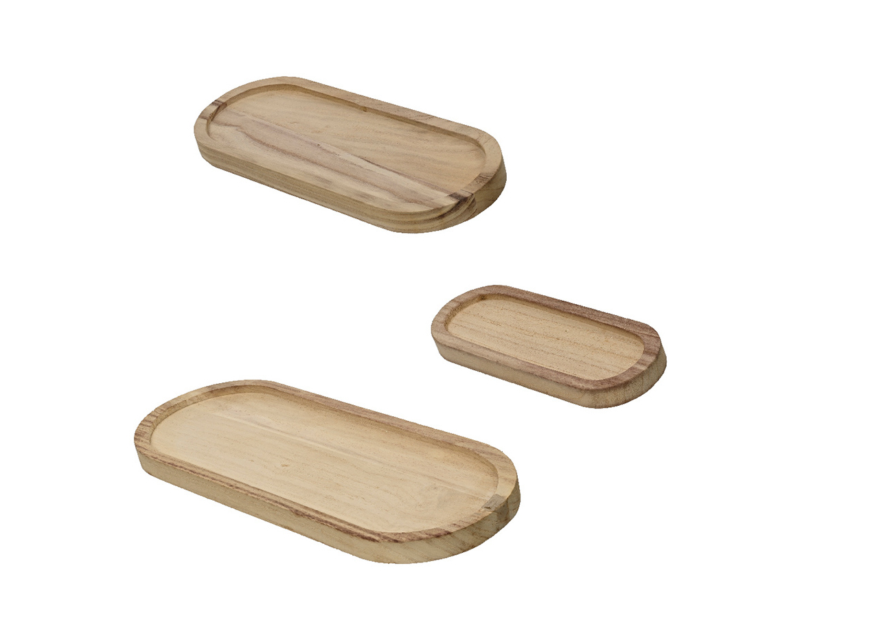 Vassoio ovale in legno