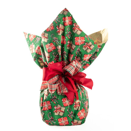 Carta in polipropilene Cadeaux verde confezione da 25 fogli