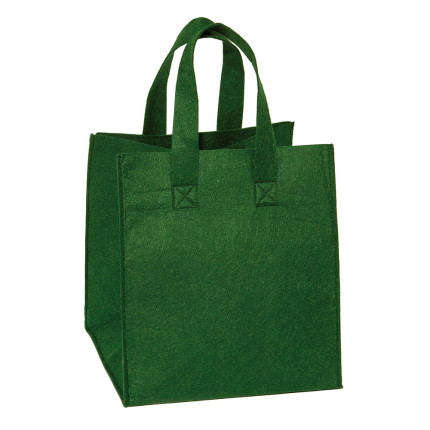 Bag in feltro verde pino