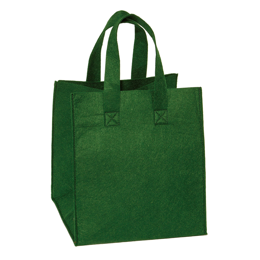 Bag in feltro verde pino