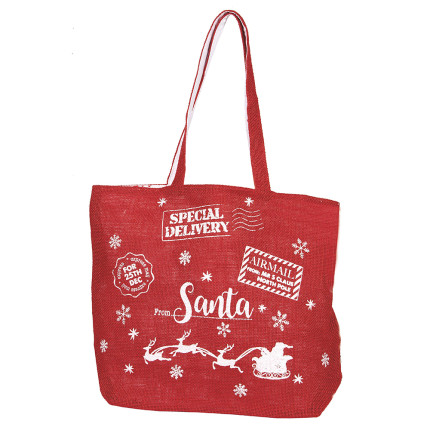 Borsa in tessuto santa claus