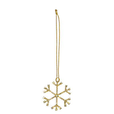 Fiocco di neve pendente oro