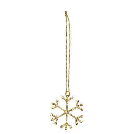 Fiocco di neve pendente oro Fiocco di neve pendente oro
