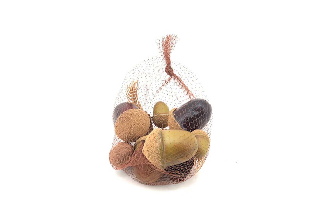 UUYYEO 50 pezzi piccole ghiande artificiali mini artigianali ghiande decorative autunnali frutta finta puntelli fotografia modello di frutta autunno raccolto decorazioni da tavolo