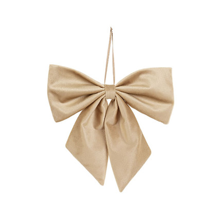 Fiocco in velluto beige 20cm