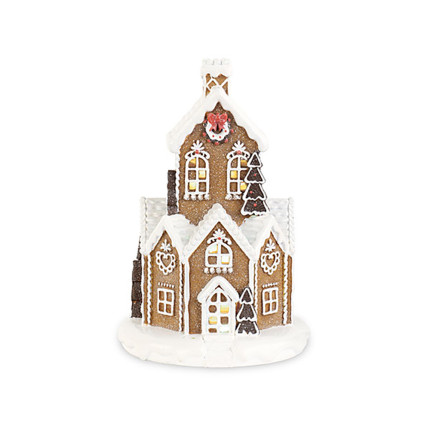 Casa marzapane resina con led 32 cm