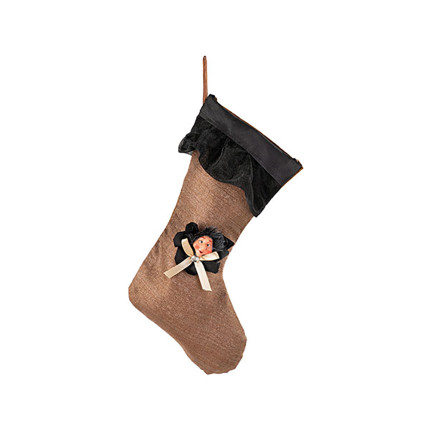 Calza befana nera 36cm
