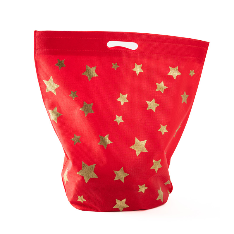 Shopper in tessuto non tessuto con stelle