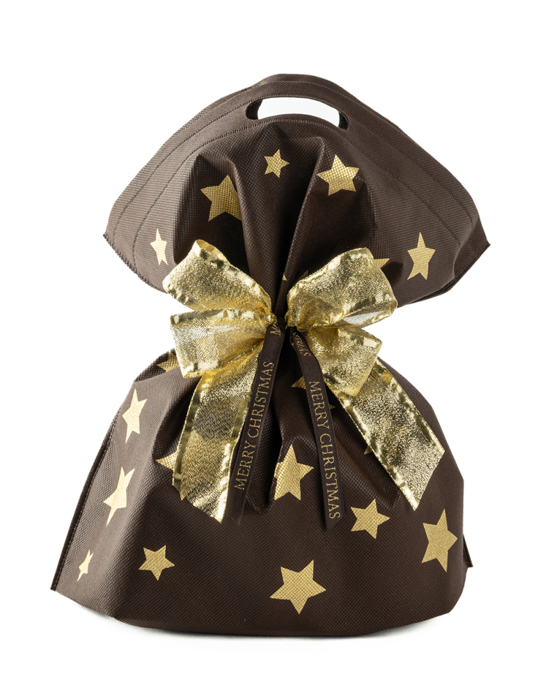 Shopper in tessuto non tessuto con stelle