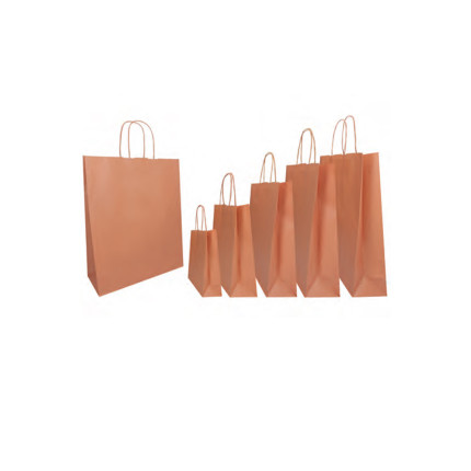 Buste shopper in carta terracotta