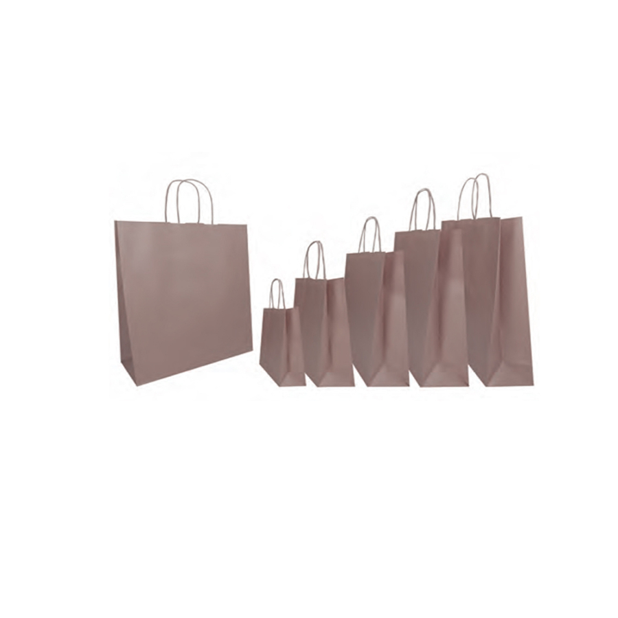 Buste shopper in carta rosa antico