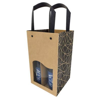 Sacchetto avana per 4 birre 2