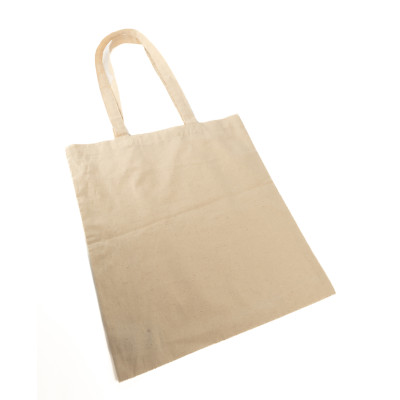 Shopper Tote Bag in cotone naturale bianca