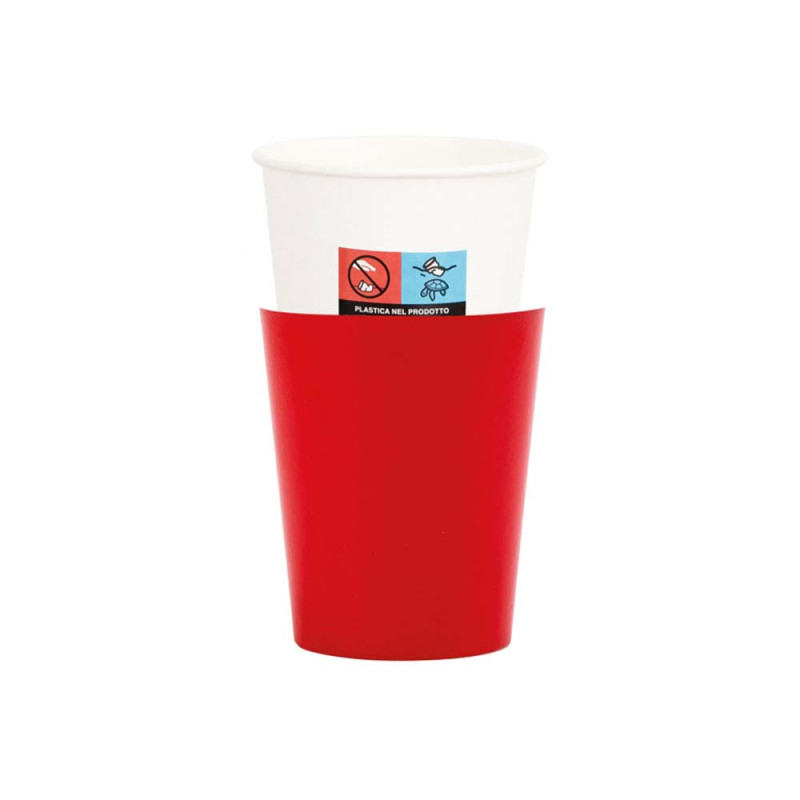 Bicchieri in carta con cover. Disponibili in diversi colori