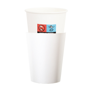 Bicchieri in carta con cover. Disponibili in diversi colori