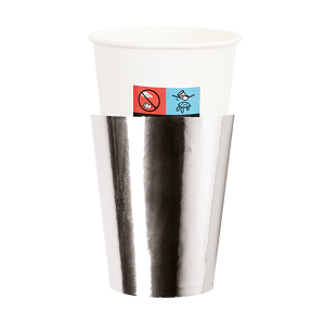 Bicchieri carta con cover  (8 pezzi)Incartare