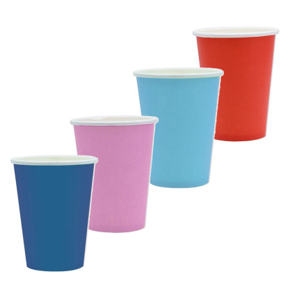 Bicchieri ecolor in cartoncino. Disponibile in diversi colori.