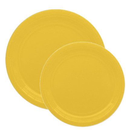 Piatti ecolor in cartoncino in confezione da 25 pezzi