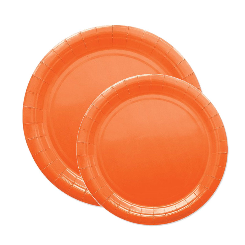 Piatti ecolor in cartoncino in confezione da 25 pezzi