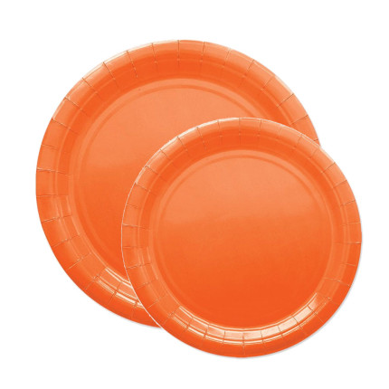 Piatti ecolor in cartoncino in confezione da 25 pezzi