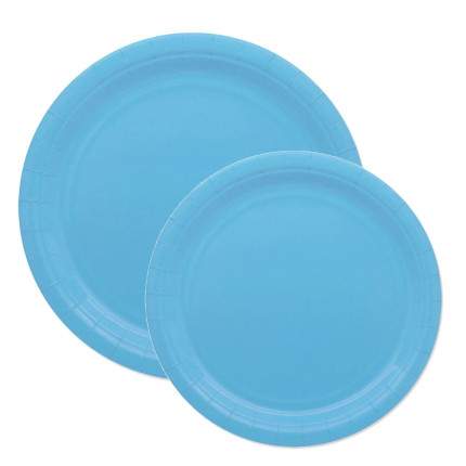 Piatti ecolor in cartoncino in confezione da 25 pezzi