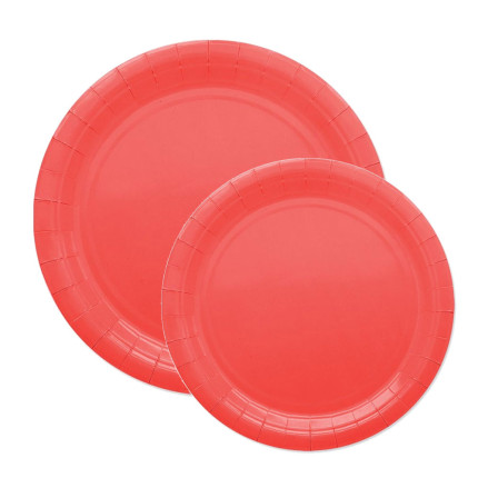 Piatti ecolor in cartoncino in confezione da 25 pezzi