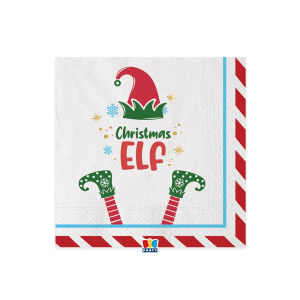 Tovaglioli Christmas elf in confezione da 20 pezzi