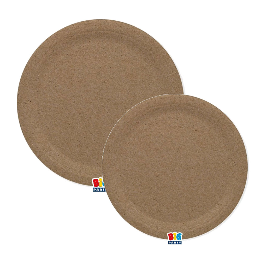 Piatti Ecolor in Cartoncino (25 pezzi) | Incartare