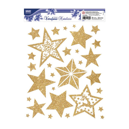 vetrofanie stelle glitter