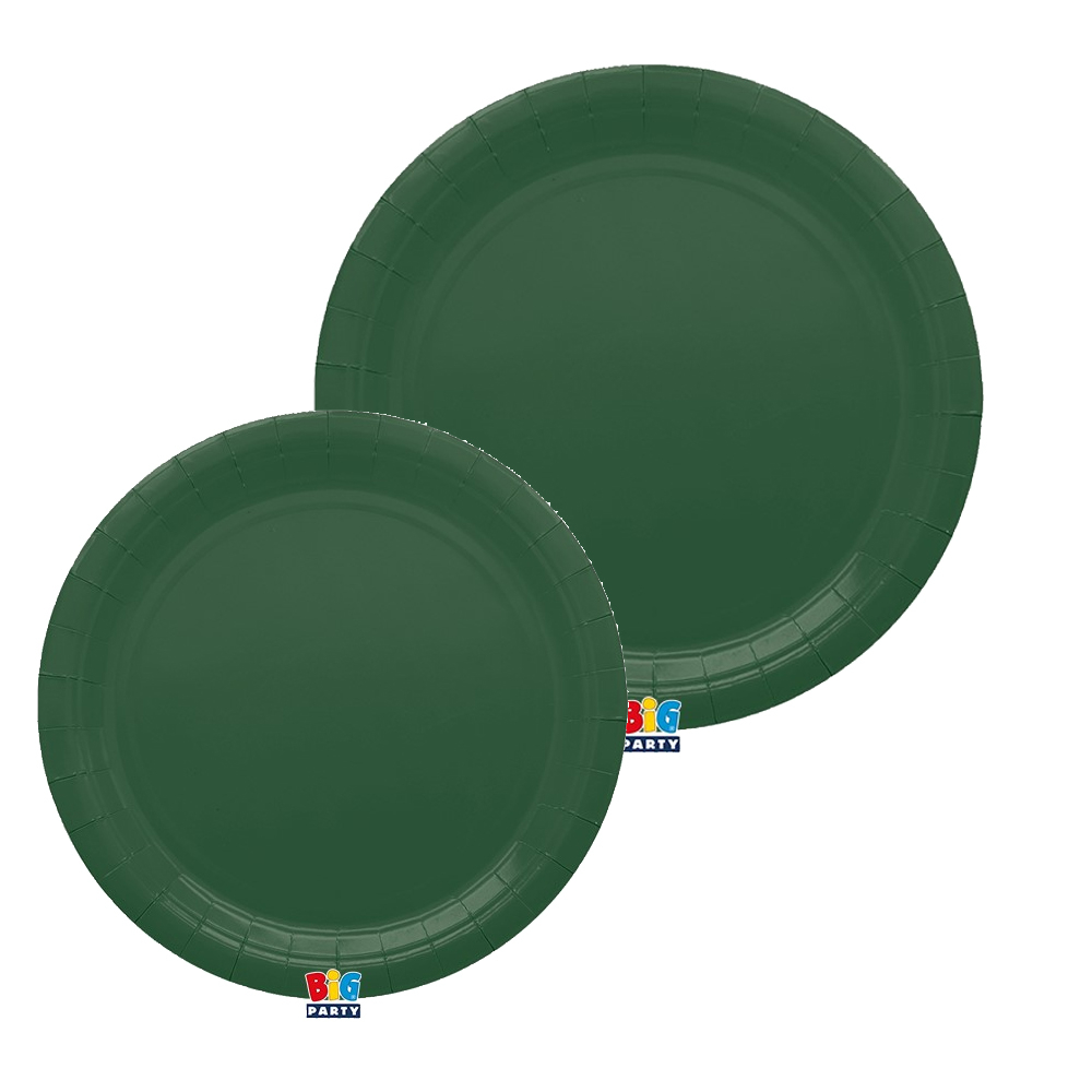 Piatti ecolor in cartoncino in confezione da 25 pezzi