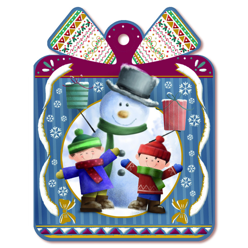 Chiudipacco natale assortiti (4 pezzi)Incartare