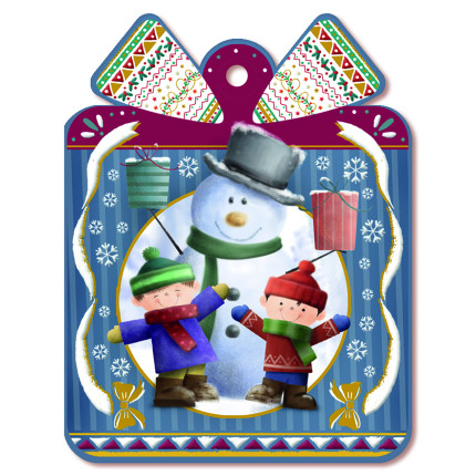 Chiudipacco natale assortiti (4 pezzi)Incartare