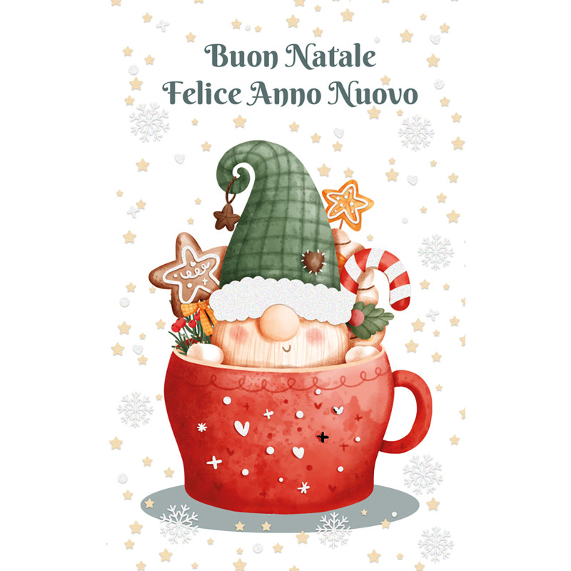 Mini biglietti pupazzi natale (6 pezzi)Incartare