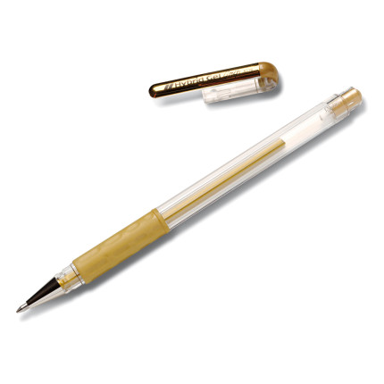 Penna hybrid gel metallic, oro e argento