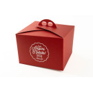 Scatola Dolci Auguri di Natale rosso Ecolife
