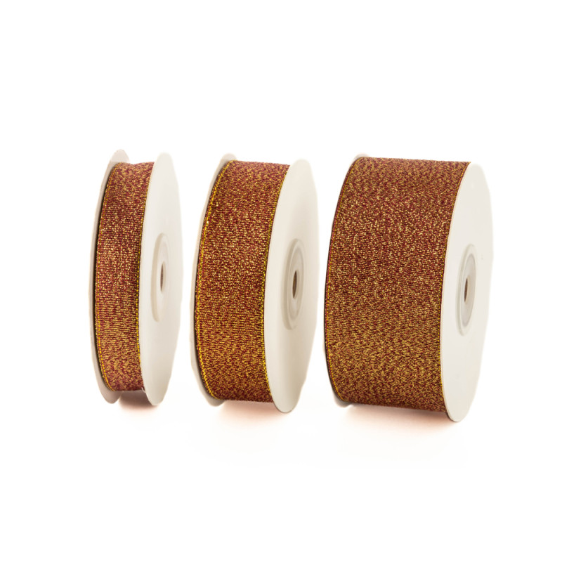Nastro in tessuto Lurex, disponibile in diverse altezze, in due colori