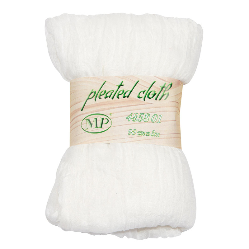 tessuto plisettato bianco