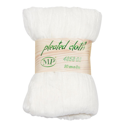 tessuto plisettato bianco