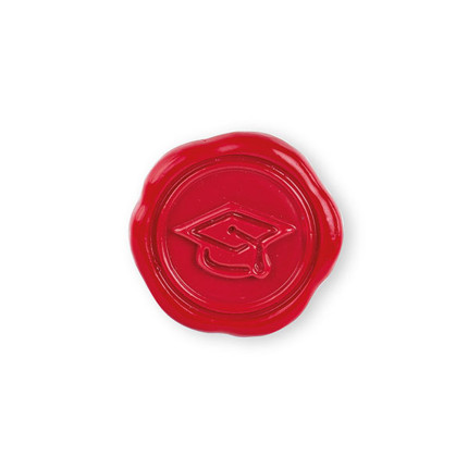 Ceralacca rossa con tocco e adesivo