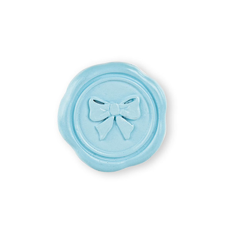 Ceralacca con fiocco e adesivo: Incartare