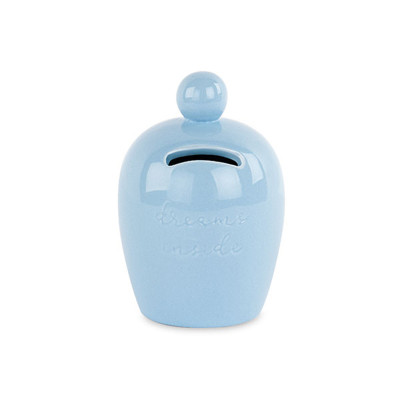 Salvadanaio in Ceramica Azzurro
