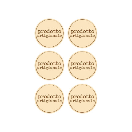 Etichette tonde Prodotto artigianale Etichette tonde Prodotto artigianale