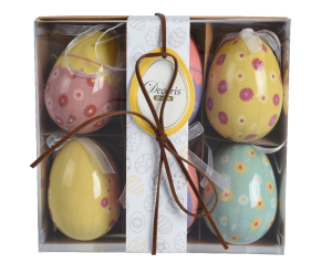 Uova pendenti decorate (6 pezzi)