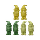 Gnomi in ceramica toni del verde