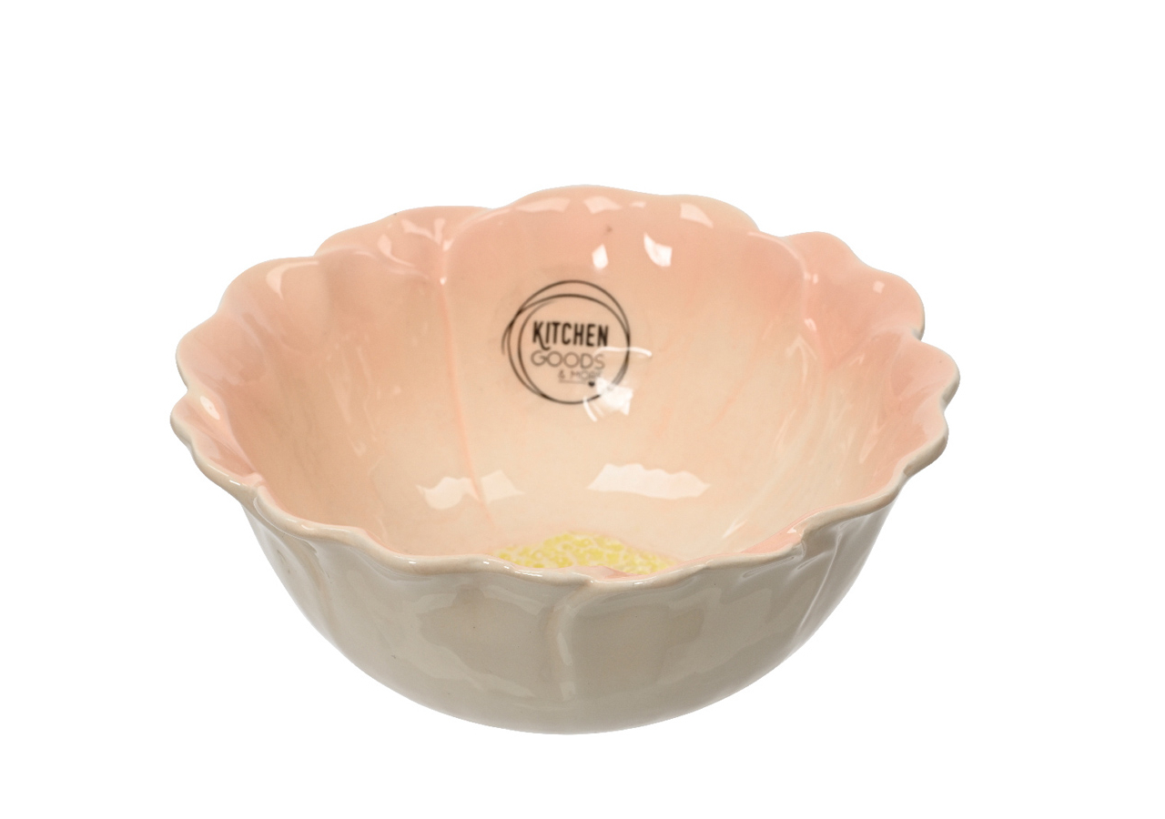 Bowl flower in ceramica
