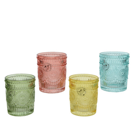 Bicchiere in vetro colorato